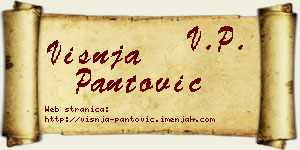 Višnja Pantović vizit kartica